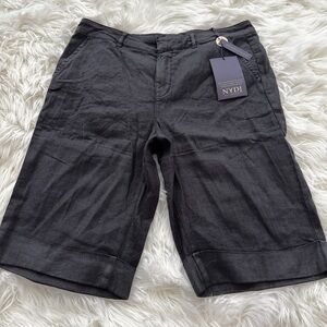 NWT NYDJ women’s Charcoal Flat Front Shorts